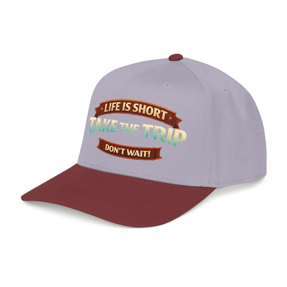 12013406708811647607_2048.jpeg Baseball Cap - "Live Is Short Take The Trip" Design Scenic-Line