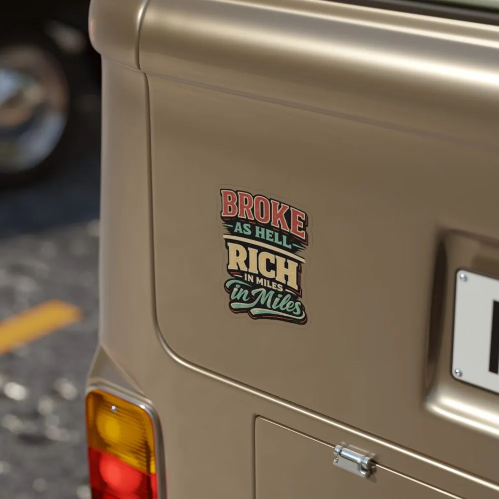 12015074482348015968_2048.jpeg Transparent Outdoor Stickers – "Broke As Hell" Design F**K-Line
