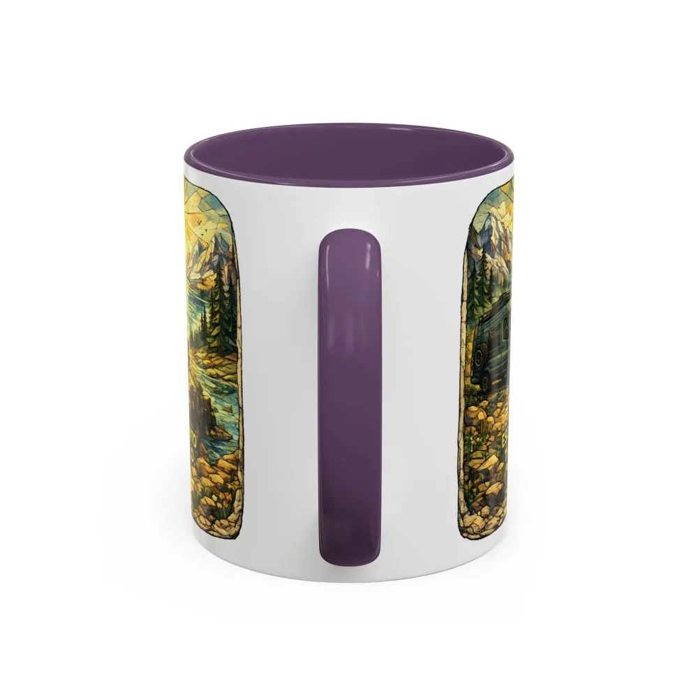 12023408009349524177_2048.jpeg Accent Coffee Mug (11, 15oz) — "Escape Into The Wild" Design Cubic-Line