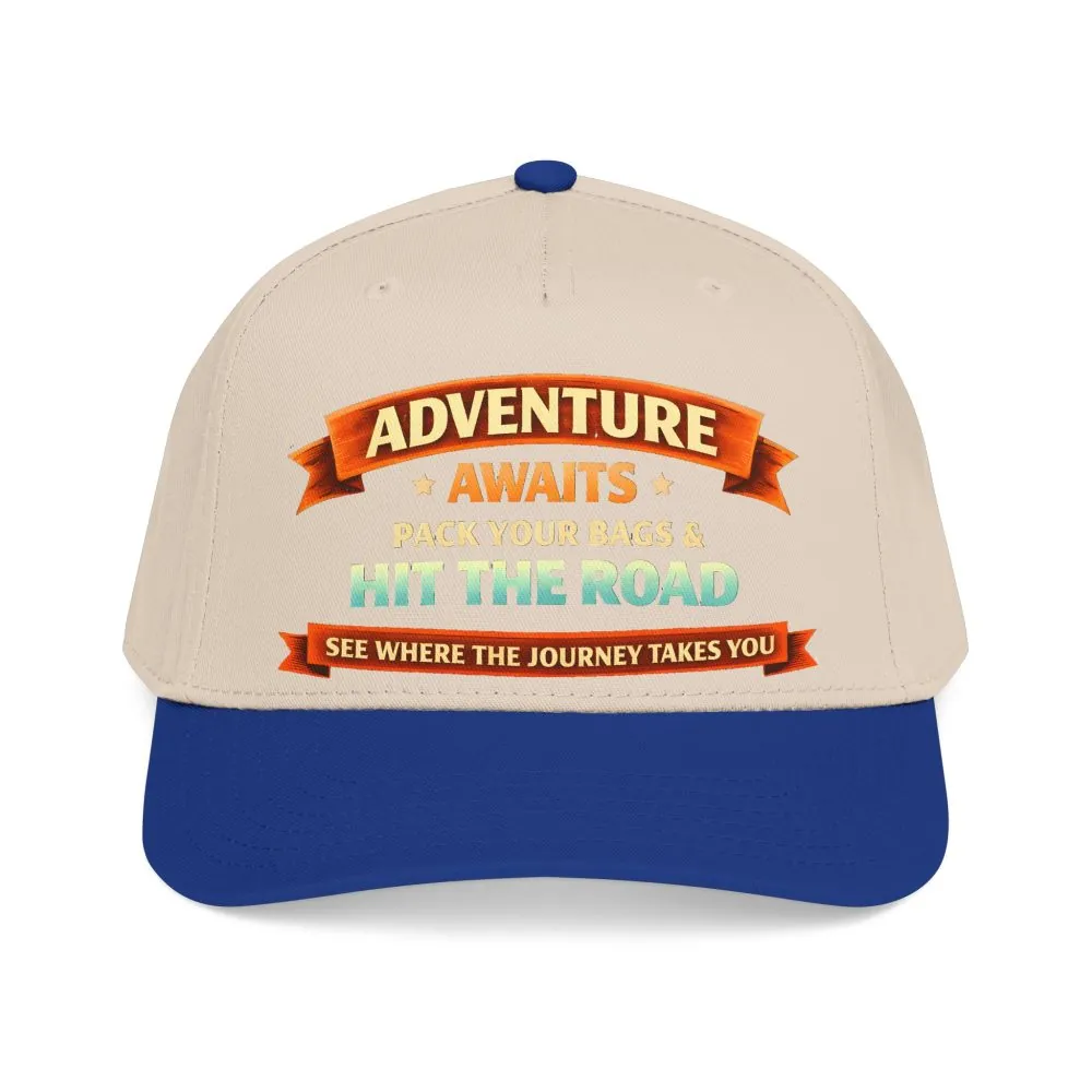 12024066518195662539_2048.jpeg Baseball Cap - "Adventure Awaits-Pack Your Bags" Design Scenic-Line