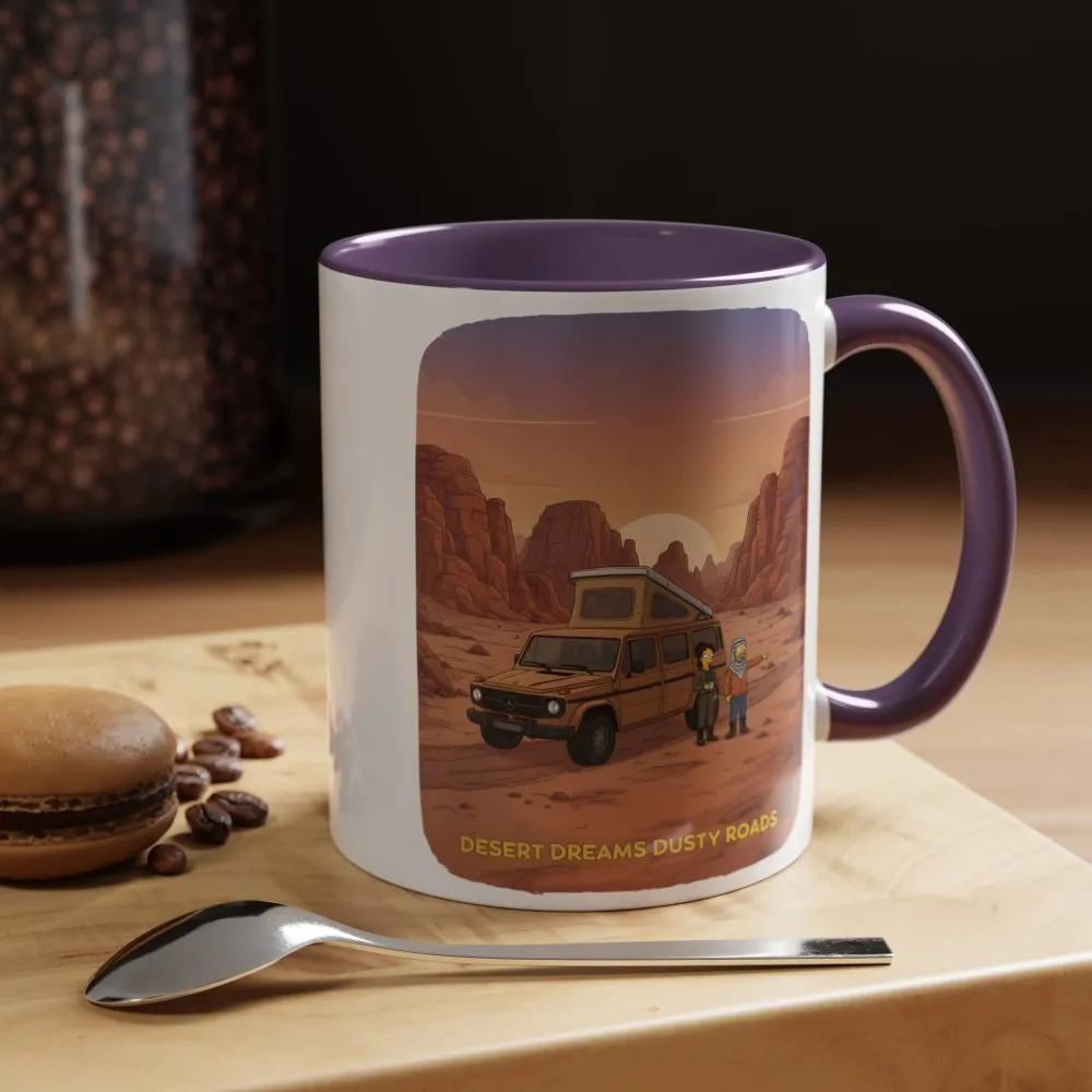 12033643186167991061_2048.jpeg Accent Coffee Mug (11, 15oz) — "Desert Dreams Dusty Roads" Design Sitcom-Line