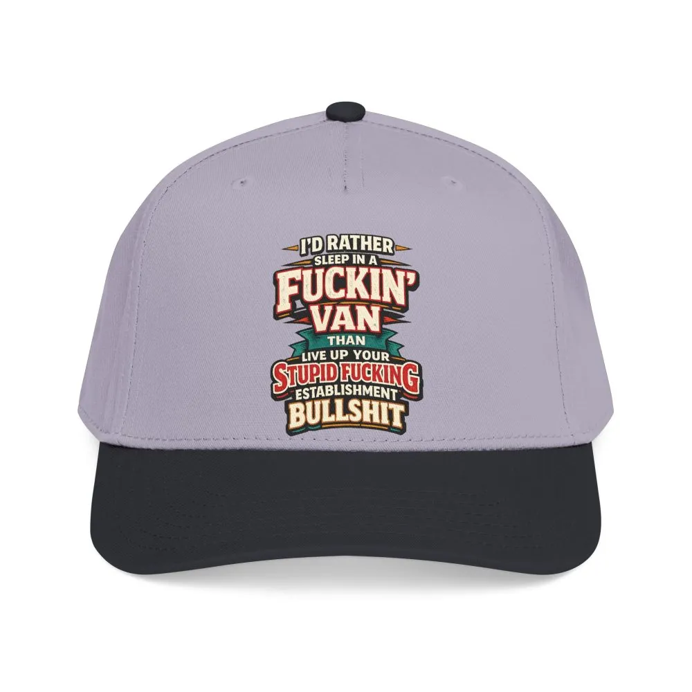 Baseball Cap - "I´d Rather Sleep in A Fucking Van" Design F**K-Line