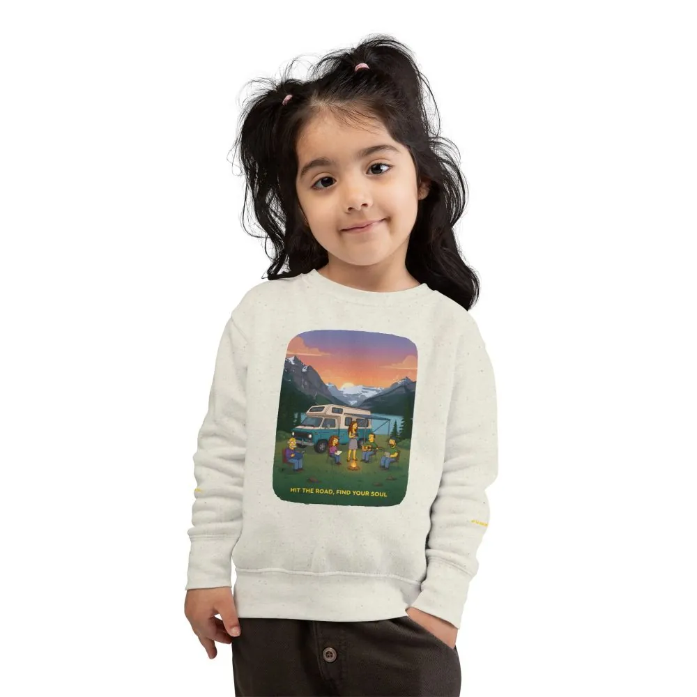 12041841739243065571_2048.jpeg Toddler Sweatshirt - "Hit The Road-Find Your Soul" (Design Sitcom-Line)