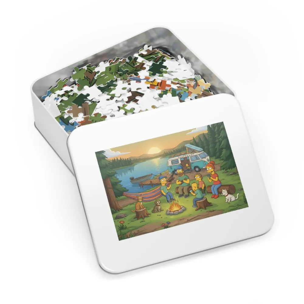Jigsaw Puzzle with Tin — Scenic Campervan Jigsaw