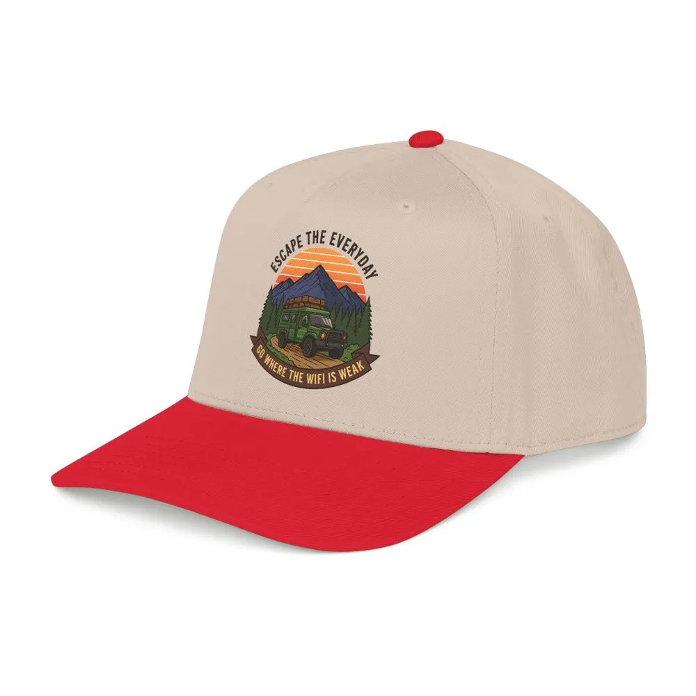1215157147687338974_2048.jpeg Baseball Cap - 'Escape the Everyday' Off-Road Adventure Hat