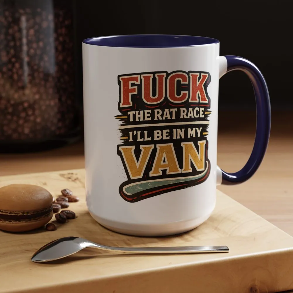 12153099590743652602_2048.jpeg Accent Coffee Mug (11, 15oz) — "Fuck The Rat Race" Design F**K-Line