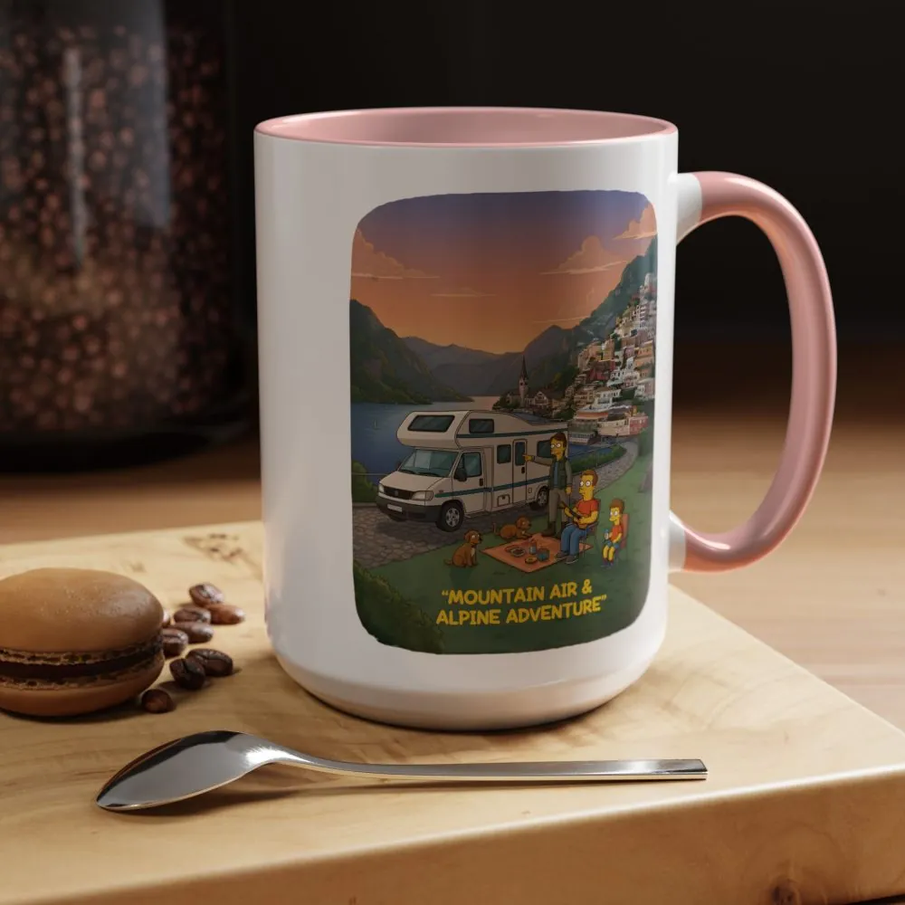 12181916835851007772_2048.jpeg Accent Coffee Mug (11, 15oz) — "Mountain Air-Alpine Adventure" Design Sitcom-Line