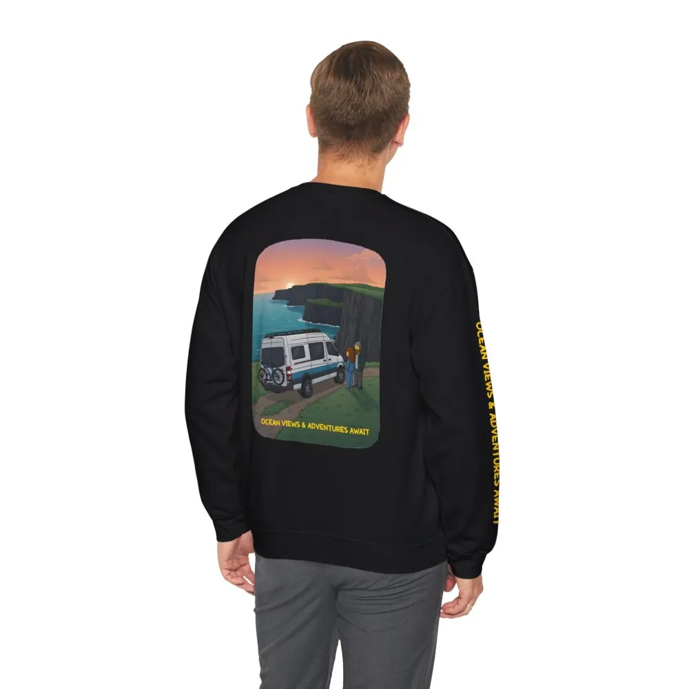12192019914377413503_2048.jpeg Unisex Heavy Blend™ Crewneck Sweatshirt — "Ocean Views-Adventures Awaits" Design Sitcom-Line