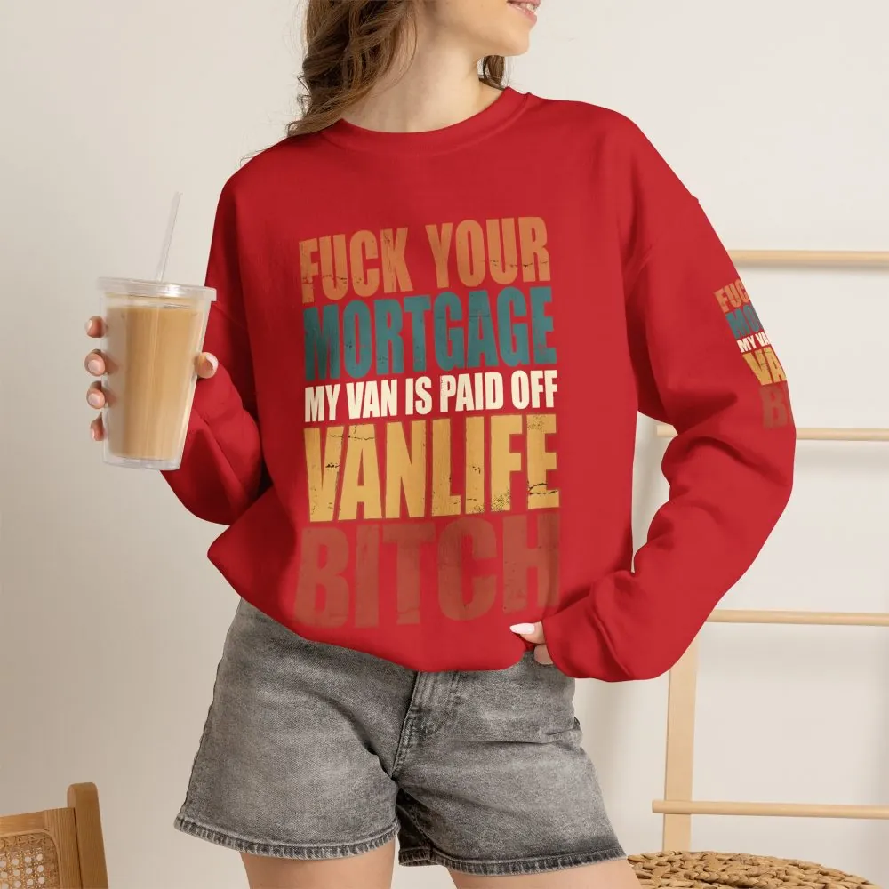 12193571375622062981_2048.jpeg Unisex Heavy Blend™ Crewneck Sweatshirt — "Fuck Your Mortgage" Design F**K-Line