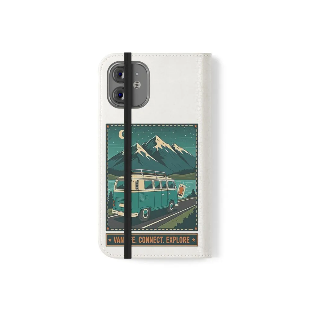 12193982265237151442_2048.jpeg Flip Phone Case — “WiFi Where the Roam Is” Vanlife Wallet Case