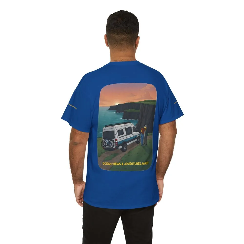 12198353560308942178_2048.jpeg Unisex Heavy Cotton Tee — "Ocean Views-Adventures Awaits" Design Sitcom-Line