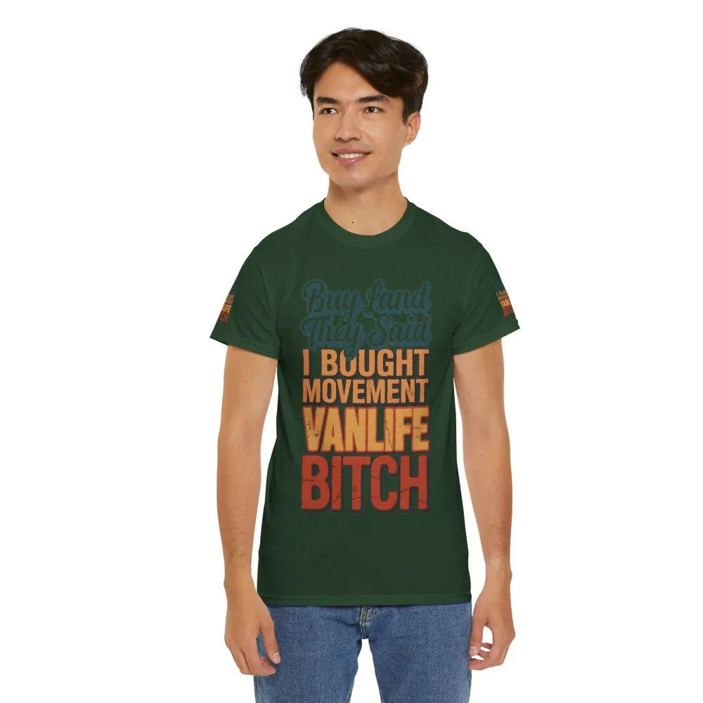 12238060085154910451_2048.jpeg Unisex Heavy Cotton Tee — "Buy Land They Said" Design F**K-Line