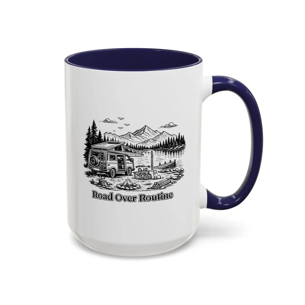12239192368559546701_2048.jpeg Accent Coffee Mug (11, 15oz) — "Road Over Routine" Design Minimal-Line