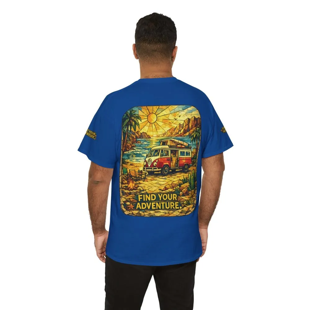 12268217279256898826_2048.jpeg Unisex Heavy Cotton Tee — "Find Your Adventure" Design Cubic-Line