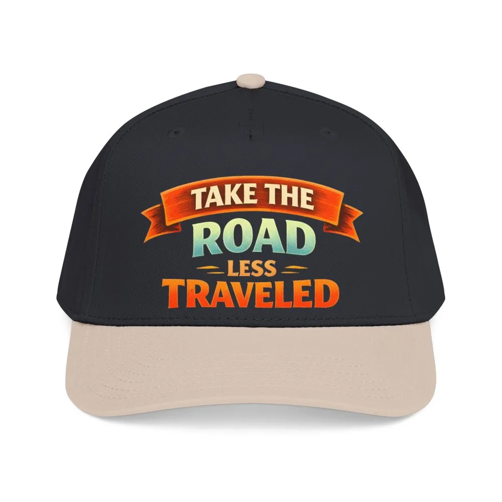 Baseball Cap - "Take The Road Less Traveled" Design Scenic-Line