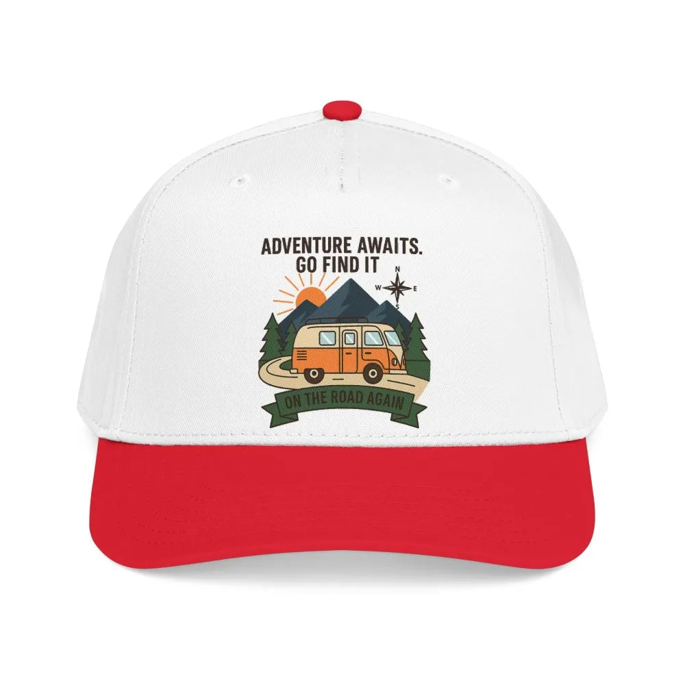 Baseball Cap - "Adventure Awaits" Outdoor Travel Hat