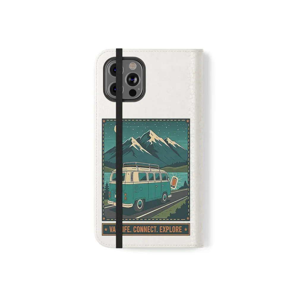 1231752326292019201_2048.jpeg Flip Phone Case — “WiFi Where the Roam Is” Vanlife Wallet Case