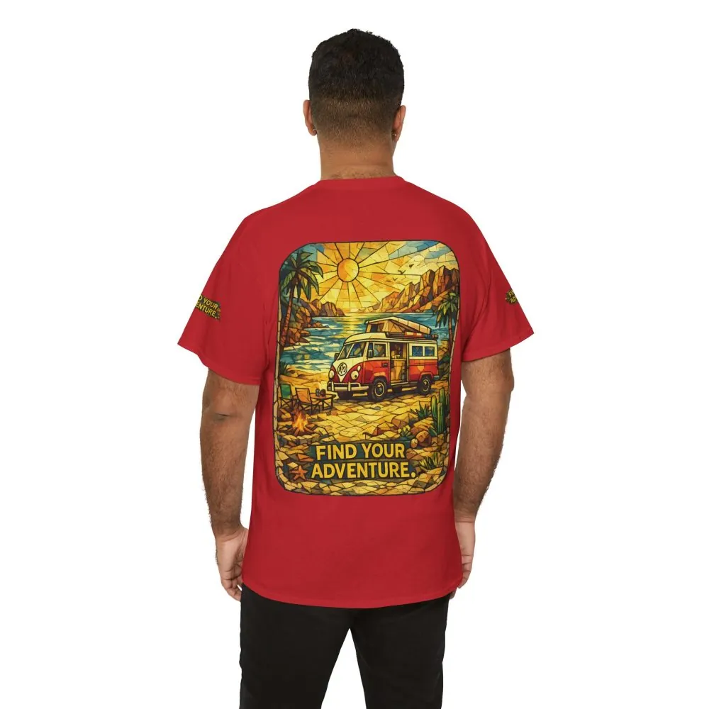 12340846916750341470_2048.jpeg Unisex Heavy Cotton Tee — "Find Your Adventure" Design Cubic-Line