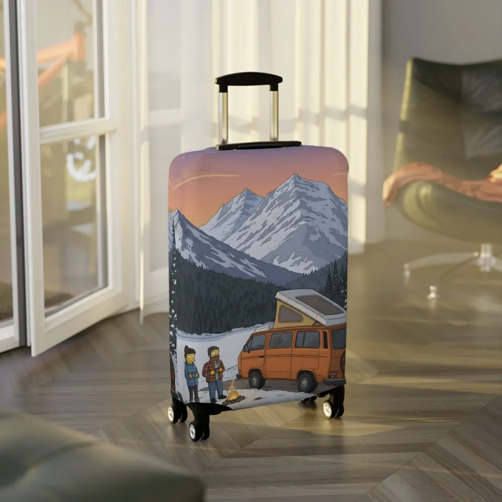 12348529397316699492_2048.jpeg Luggage Cover — Adventure Camper Sketch Travel Suitcase(Design Sitcom-Line)