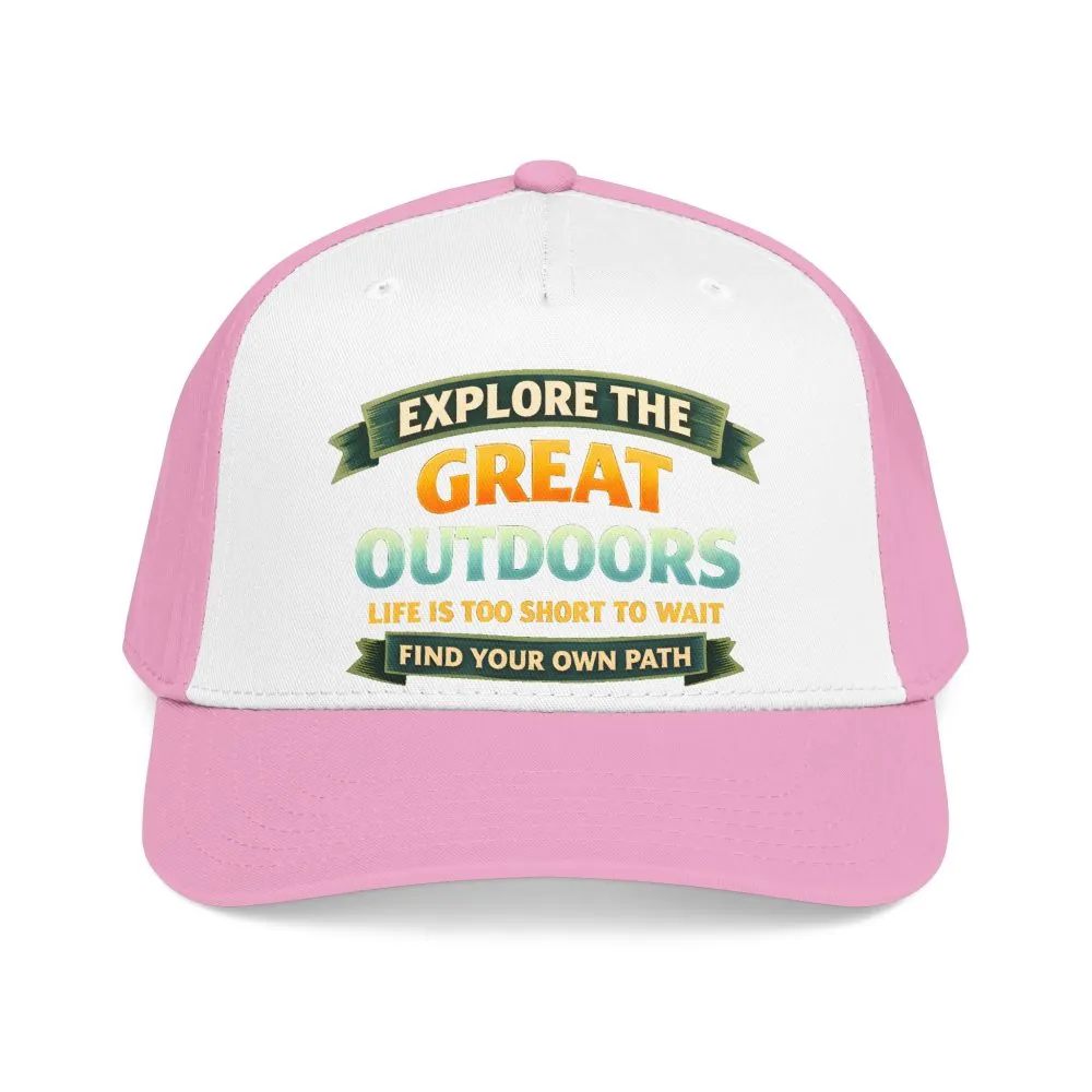Baseball Cap - "Explore The Great Outdoors" Design Scenic-Line