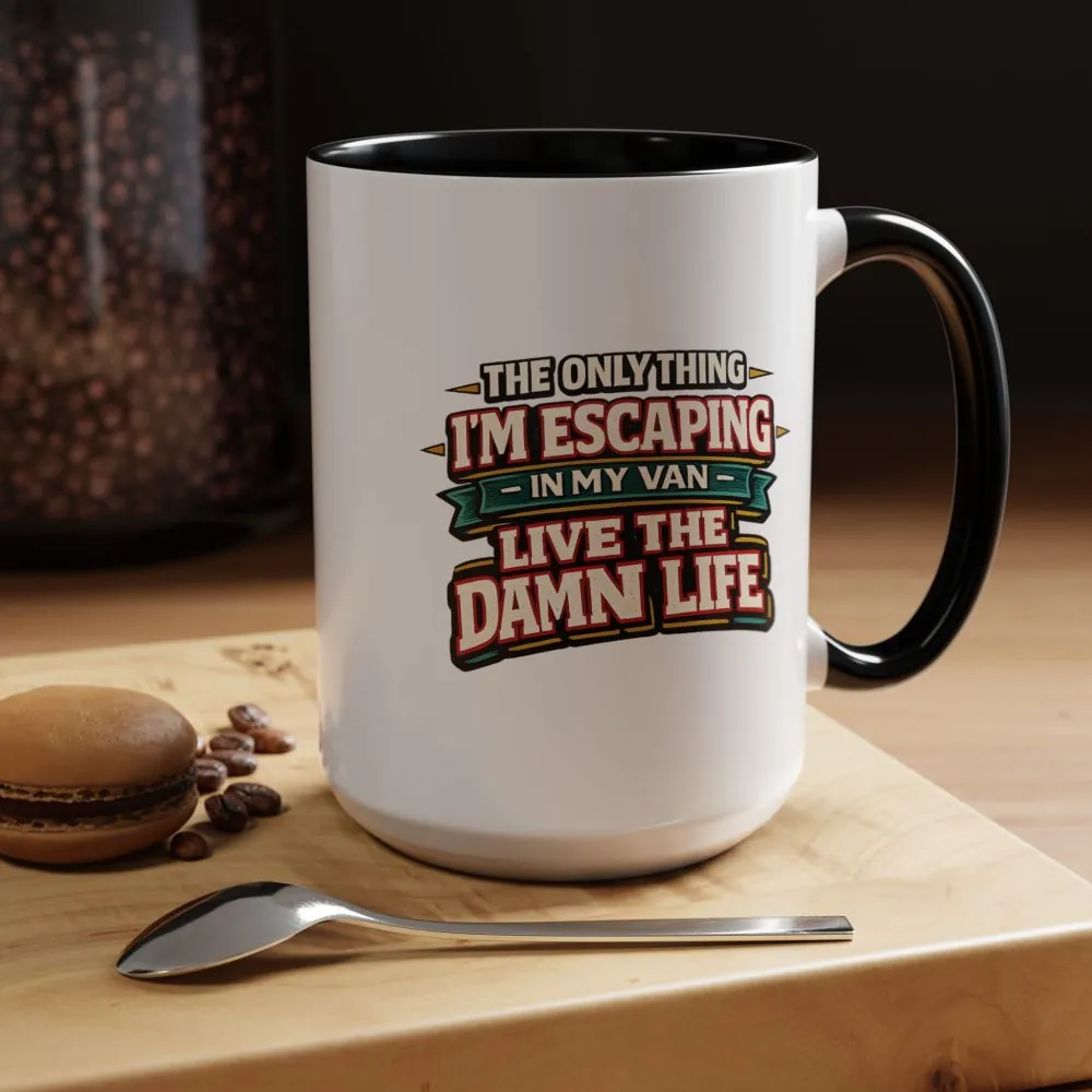 12356366129228585337_2048.jpeg Accent Coffee Mug (11, 15oz) — "The Only Thing I´m Escaping" Design F**K-Line