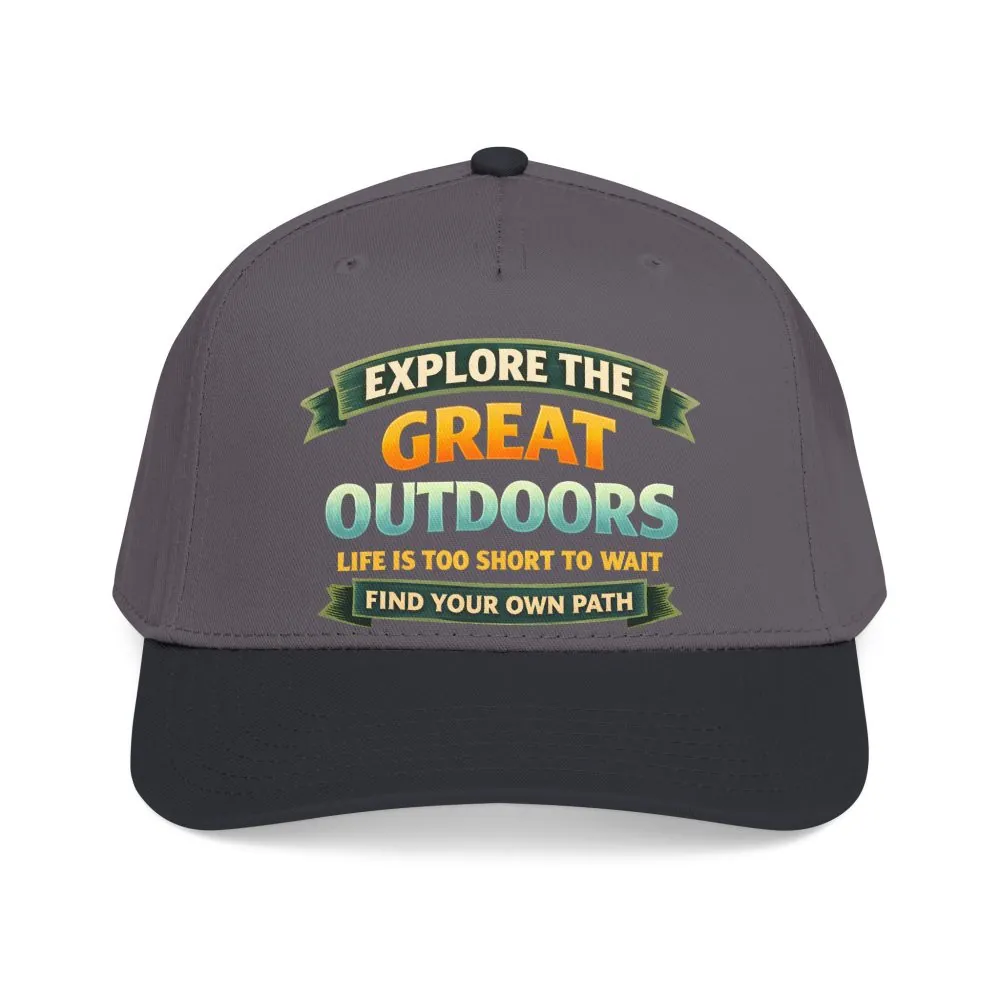 Baseball Cap - "Explore The Great Outdoors" Design Scenic-Line