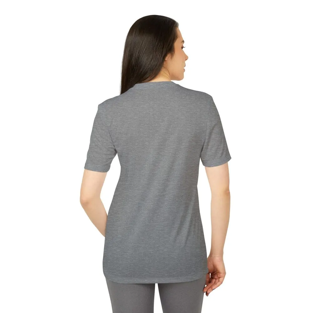 T-Shirt(Adidas) - 'Adventure Awaits-Go Where You Feel Most Alive' (Only Front printed)