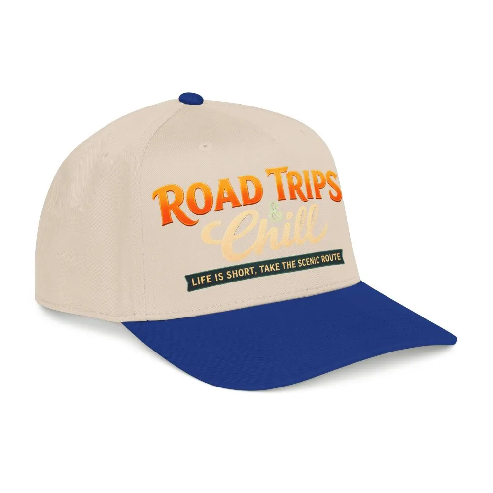 Baseball Cap - "Road Trips And Chill" Design Scenic-Line
