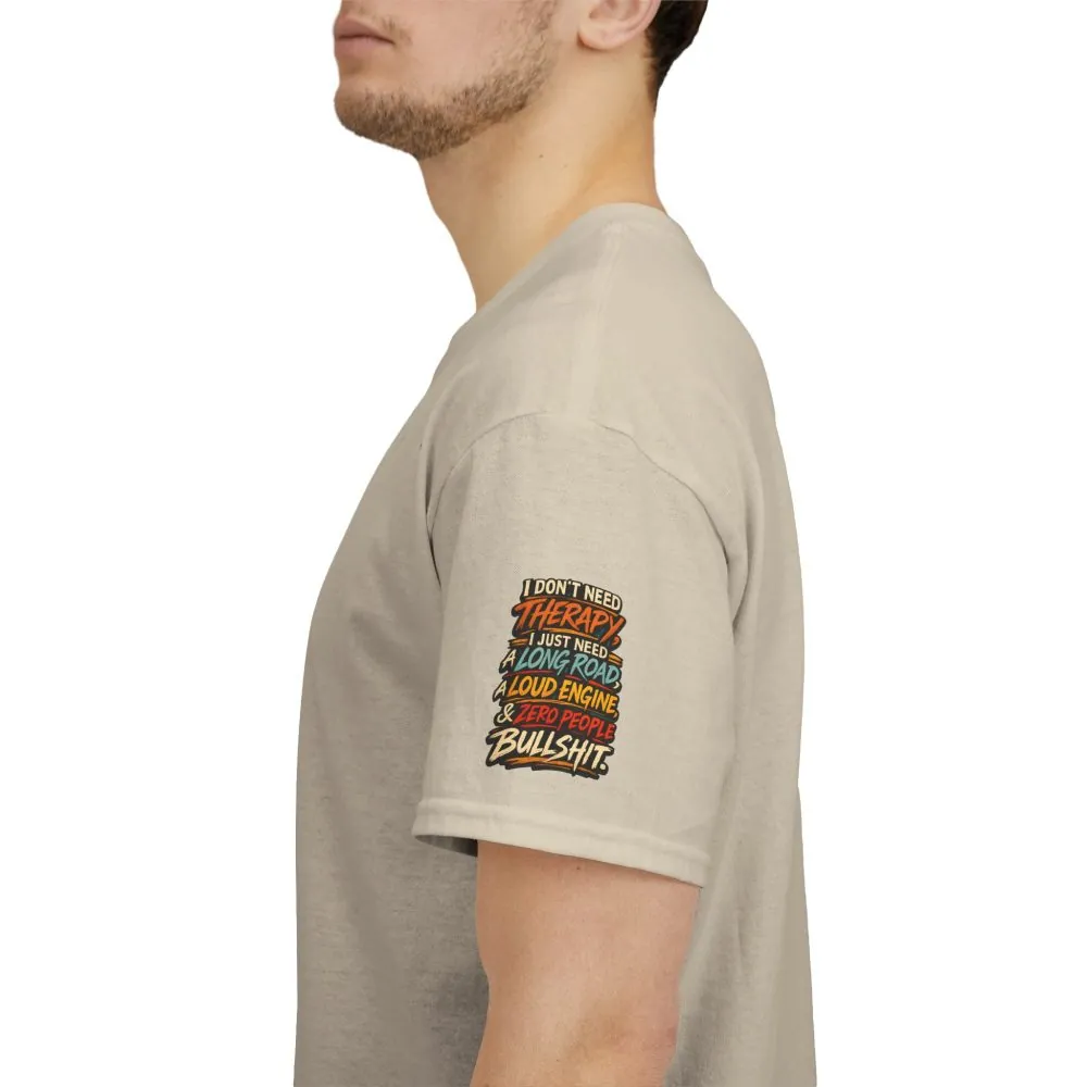 Unisex Heavy Cotton Tee — "I Dont Need Therapy" Design F**K-Line