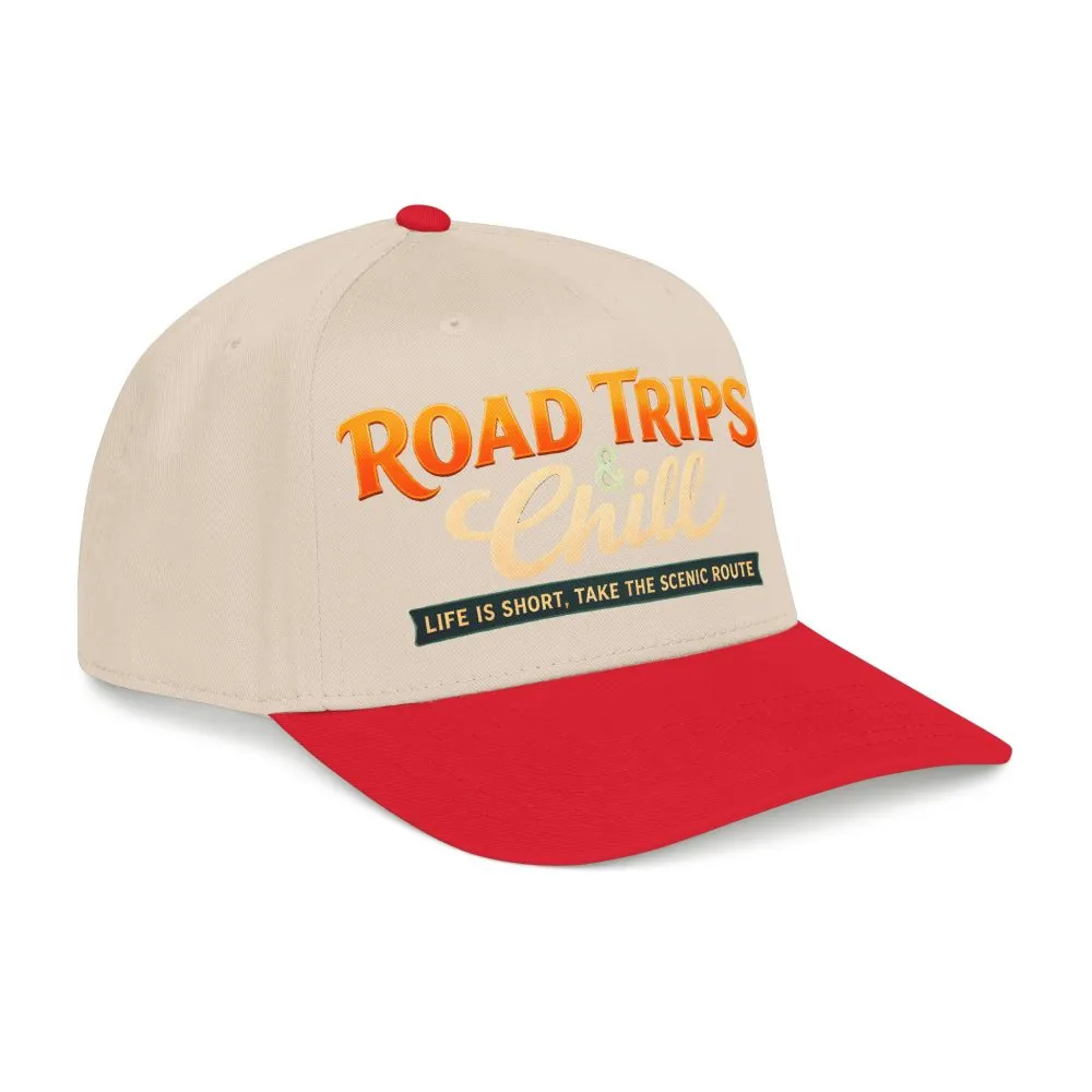 Baseball Cap - "Road Trips And Chill" Design Scenic-Line