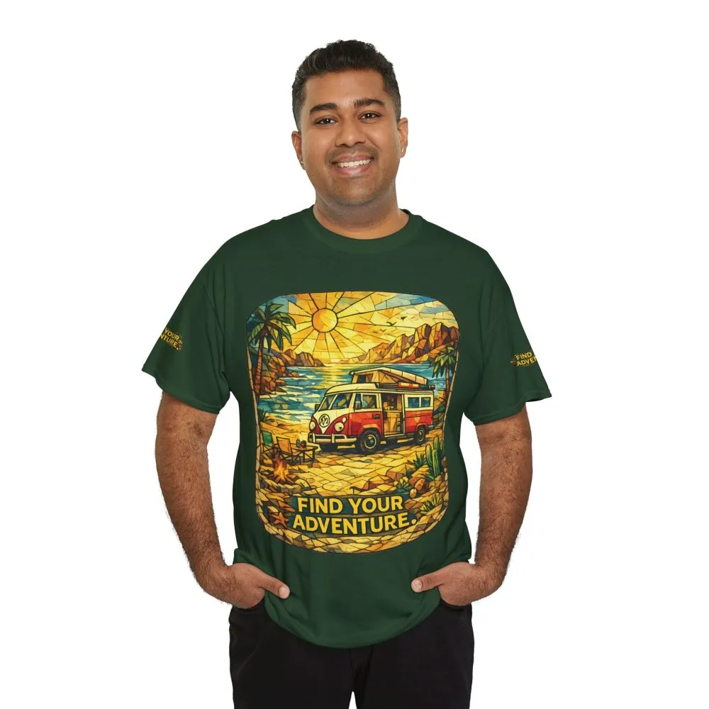 12426332678617934501_2048.jpeg Unisex Heavy Cotton Tee — "Find Your Adventure" Design Cubic-Line