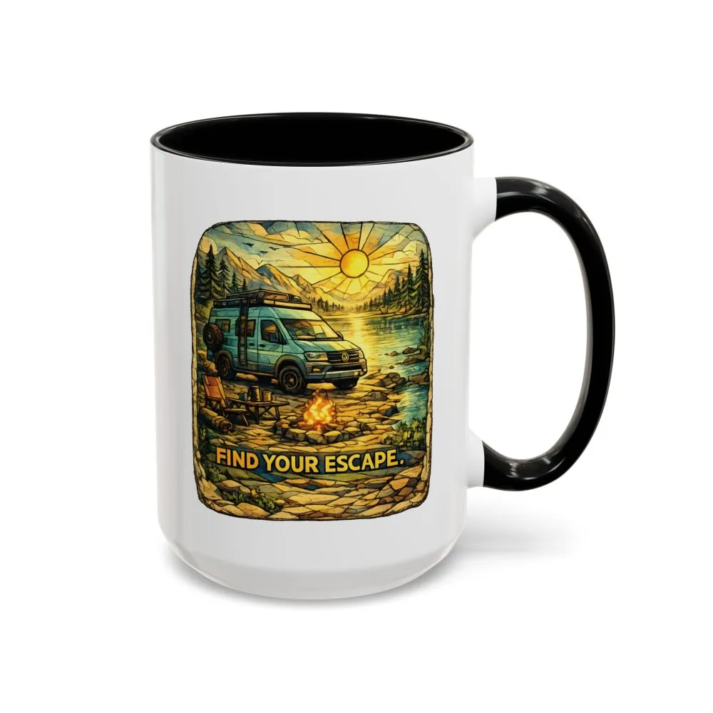 12460317116196421509_2048.jpeg Accent Coffee Mug (11, 15oz) — "Find Your Escape" Design Cubic-Line