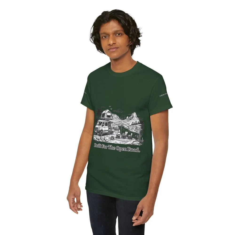 12474274708706070944_2048.jpeg Unisex Heavy Cotton Tee — "Built For The Open Road" Design Minimal-Line