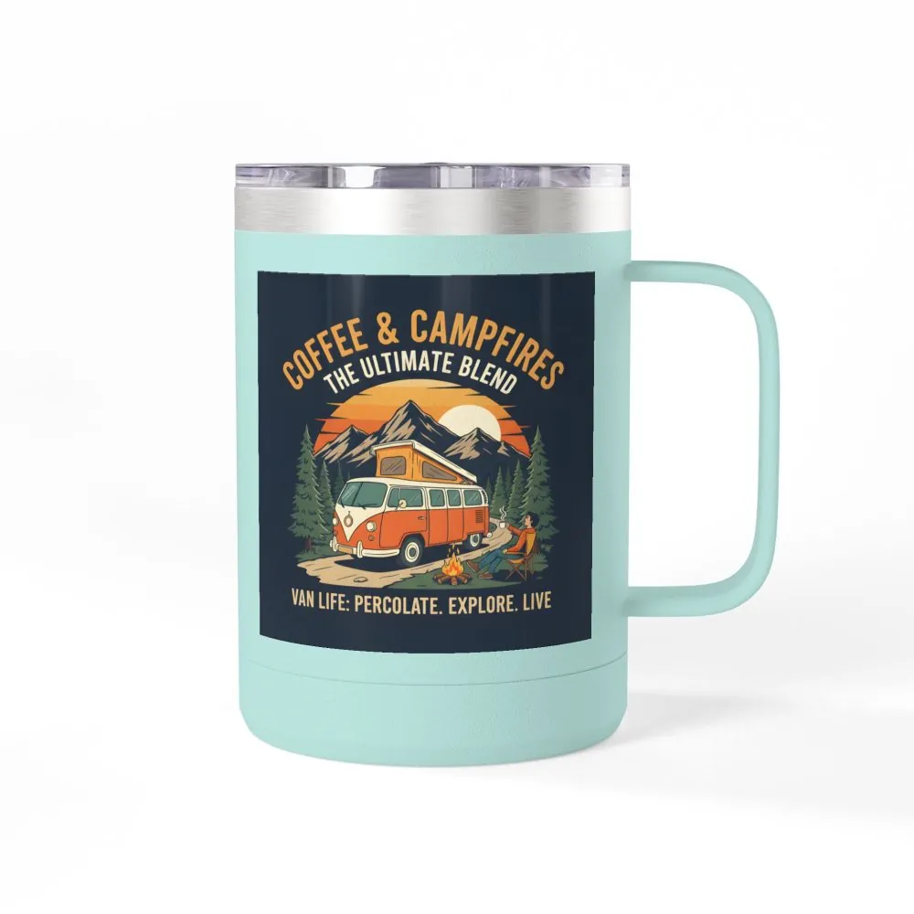 12513030832608688751_2048.jpeg Coffee Mug Tumbler, 15oz — “Coffee & Campfires: The Ultimate Blend”