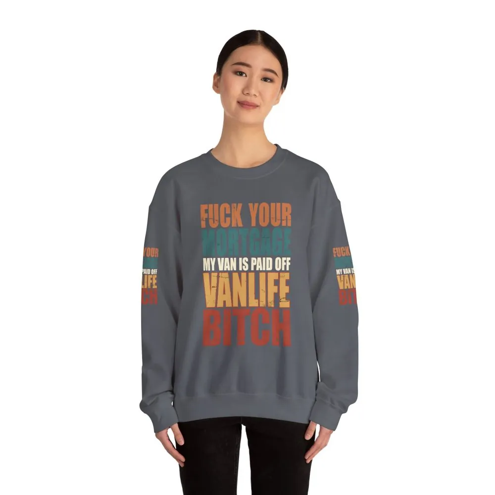 12523078662531709145_2048.jpeg Unisex Heavy Blend™ Crewneck Sweatshirt — "Fuck Your Mortgage" Design F**K-Line