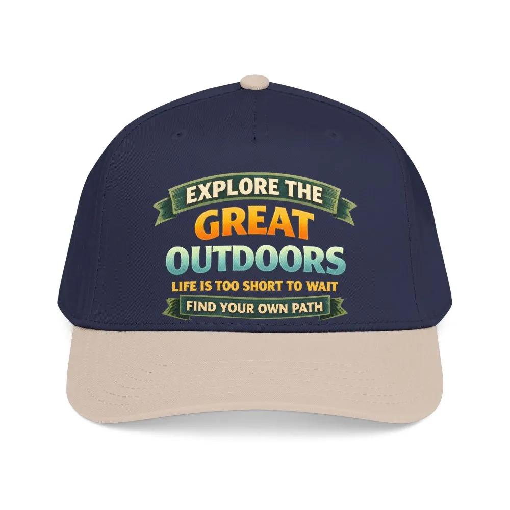 Baseball Cap - "Explore The Great Outdoors" Design Scenic-Line