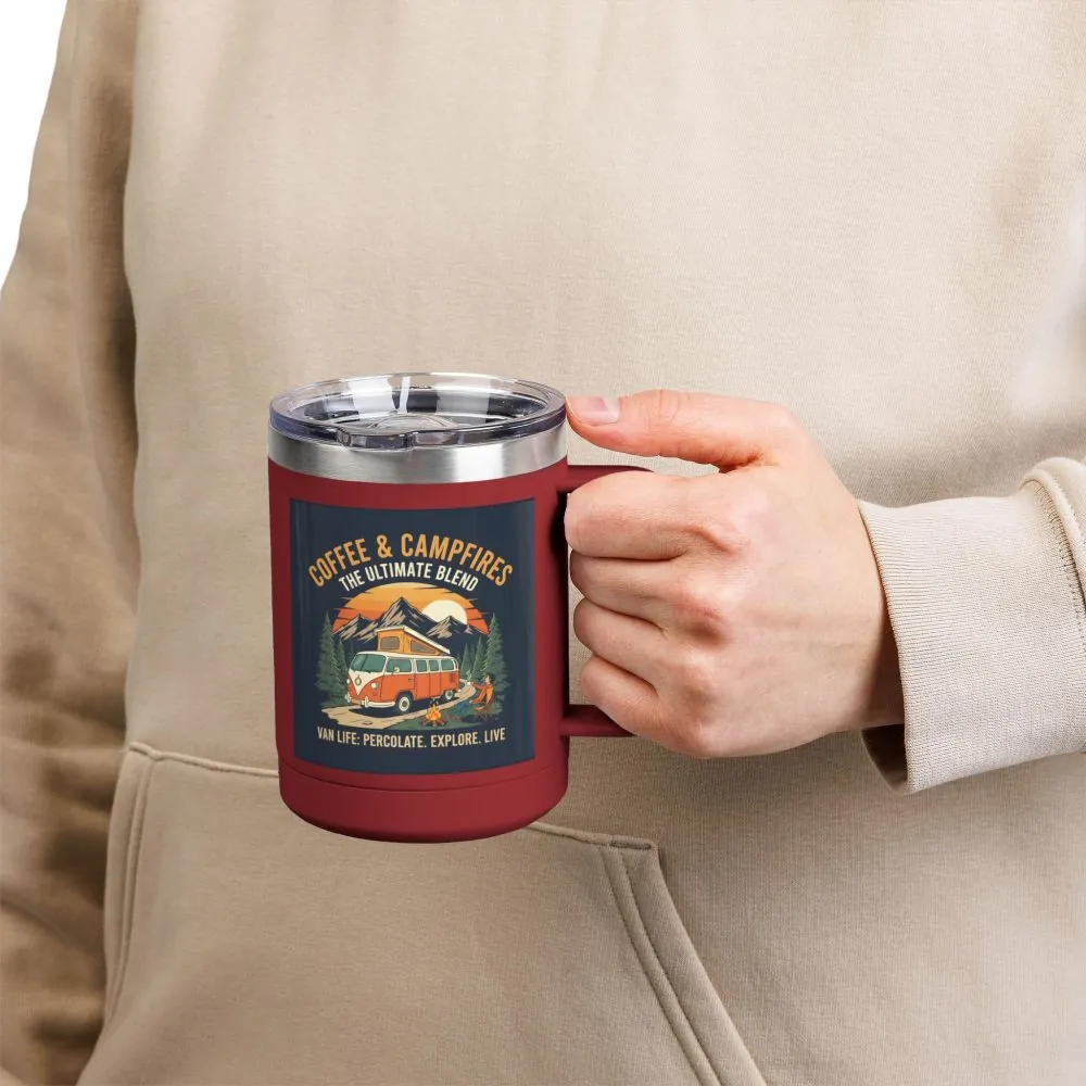 12549473764867386840_2048.jpeg Coffee Mug Tumbler, 15oz — “Coffee & Campfires: The Ultimate Blend”