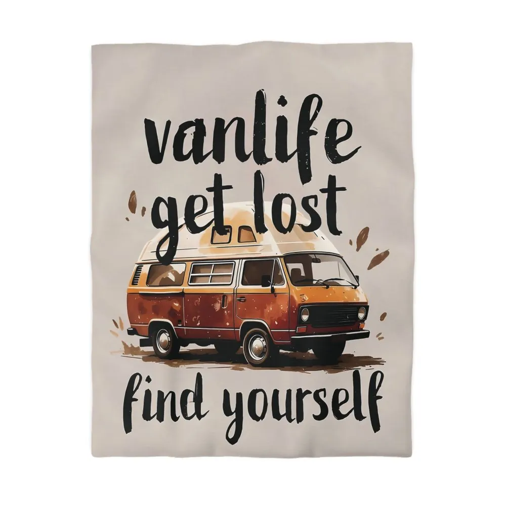 12556492052035358519_2048.jpeg Duvet Cover – “Vanlife Get Lost Find Yourself” Retro Camper Bedding