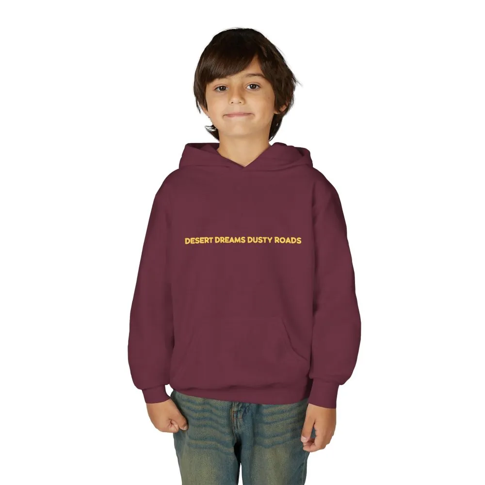 Youth Hoodie(Gildan) – "Desert Dreams Dusty Roads" (Design Sitcom-Line)