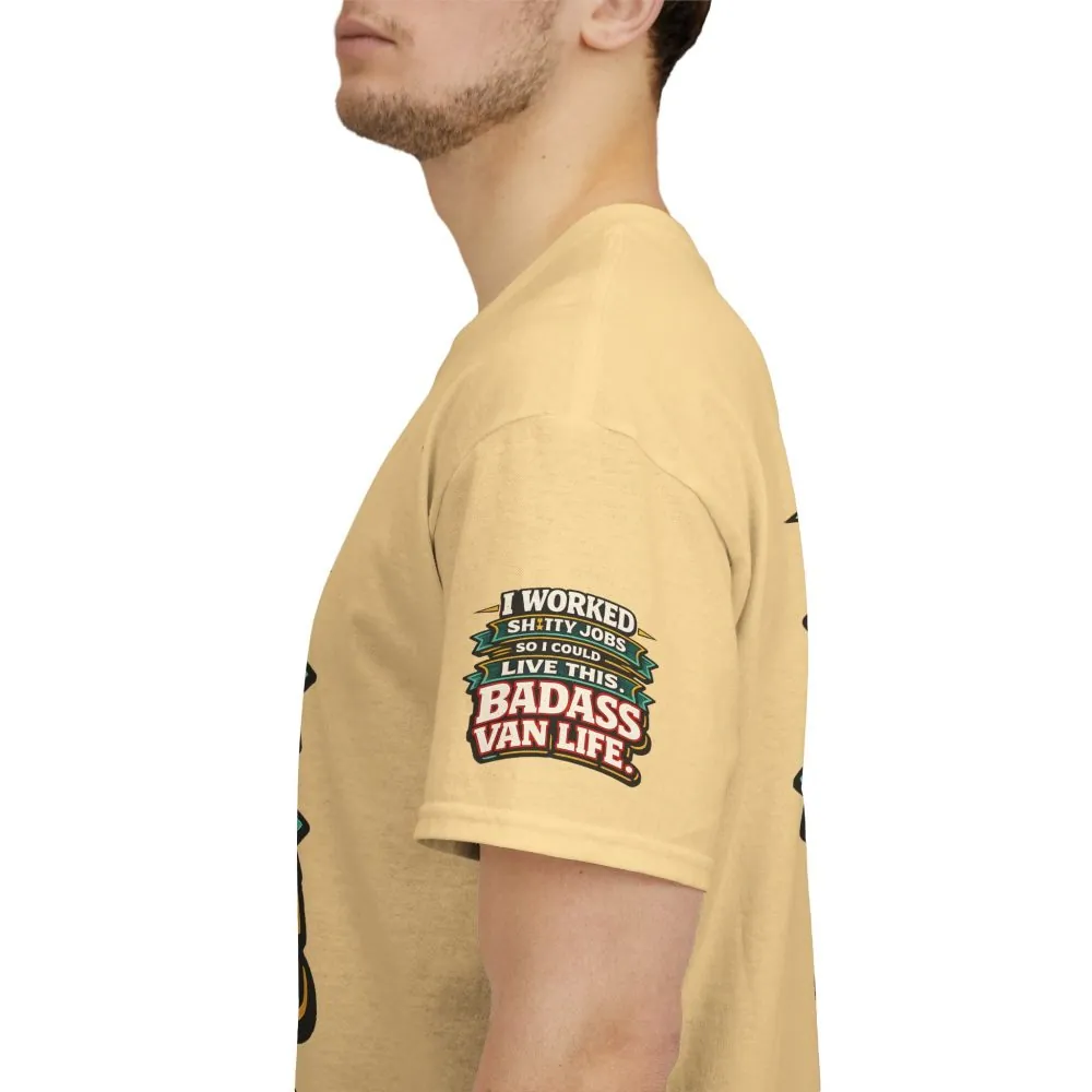 Unisex Heavy Cotton Tee — "I Worked Shitty Jobs" Design F**K-Line