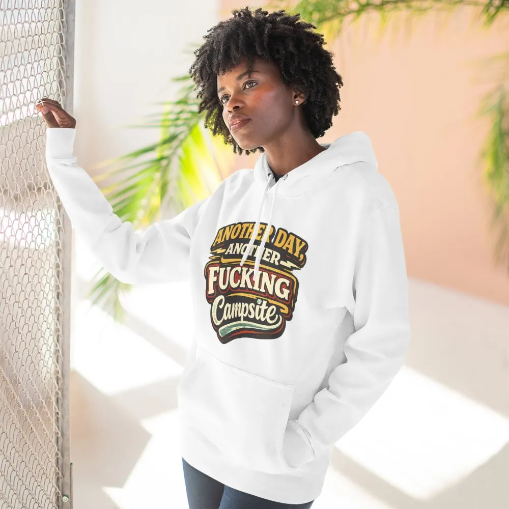 Three-Panel Fleece Hoodie - "Another Day" Design F**K-Line