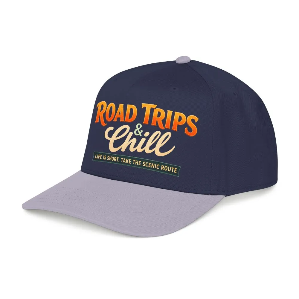 Baseball Cap - "Road Trips And Chill" Design Scenic-Line