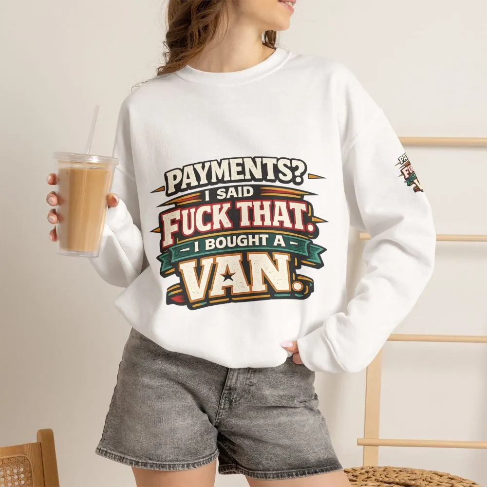 12679071324350113438_2048.jpeg Unisex Heavy Blend™ Crewneck Sweatshirt — "Payments?I Said" Design F**K-Line
