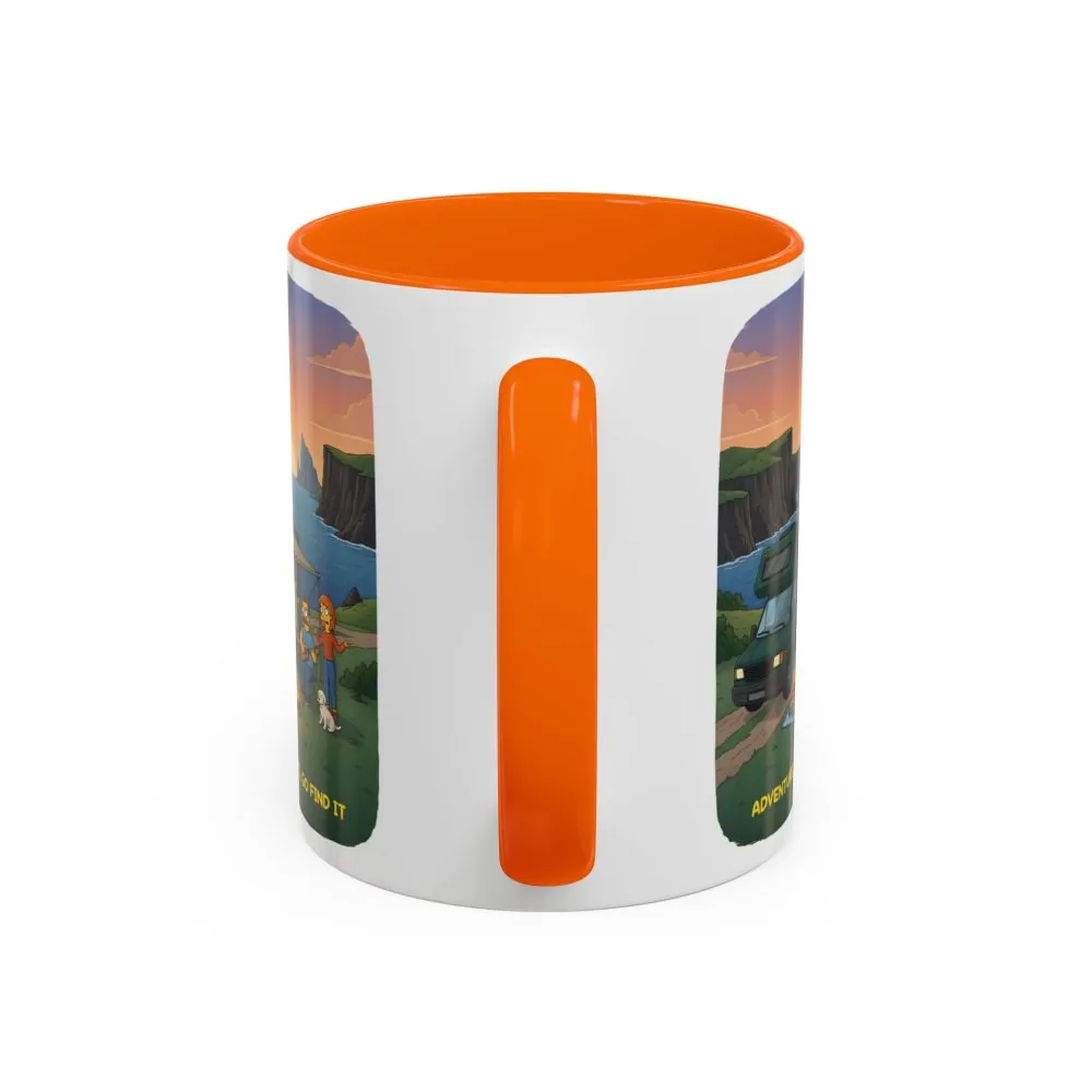 1268054187581545043_2048.jpeg Accent Coffee Mug (11, 15oz) — "Adventure Awaits-Go Find It"" Design Sitcom-Line