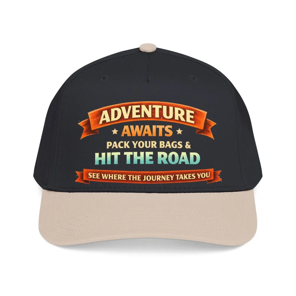 12687504278605809437_2048.jpeg Baseball Cap - "Adventure Awaits-Pack Your Bags" Design Scenic-Line