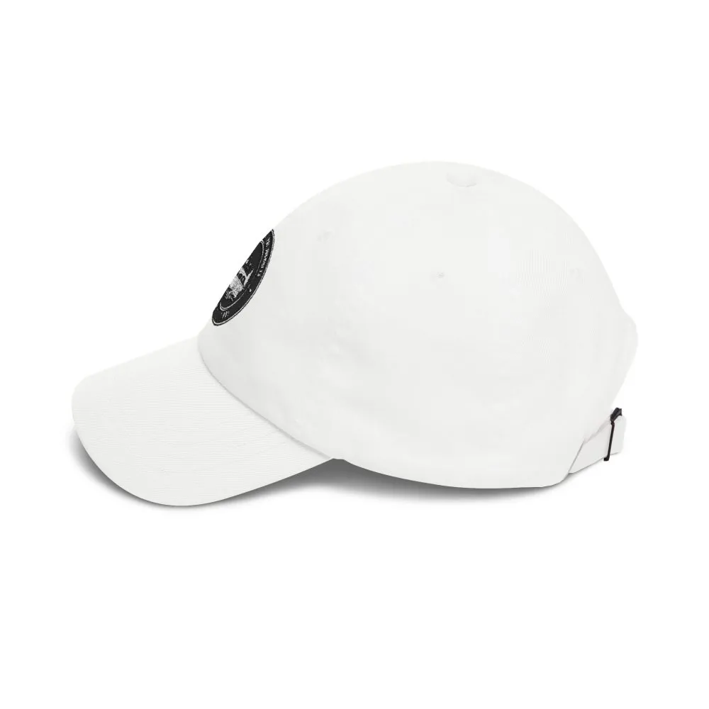 Dad Cap - "ROAD WHERE MADE FOR JOURNEYS-NOT DESTINATIONS" Vintage National Park Stamp Hat