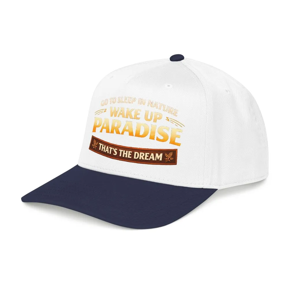 12719146419340411146_2048.jpeg Baseball Cap - "Go sleep Nature-Wake Up Paradise" Design Scenic-Line
