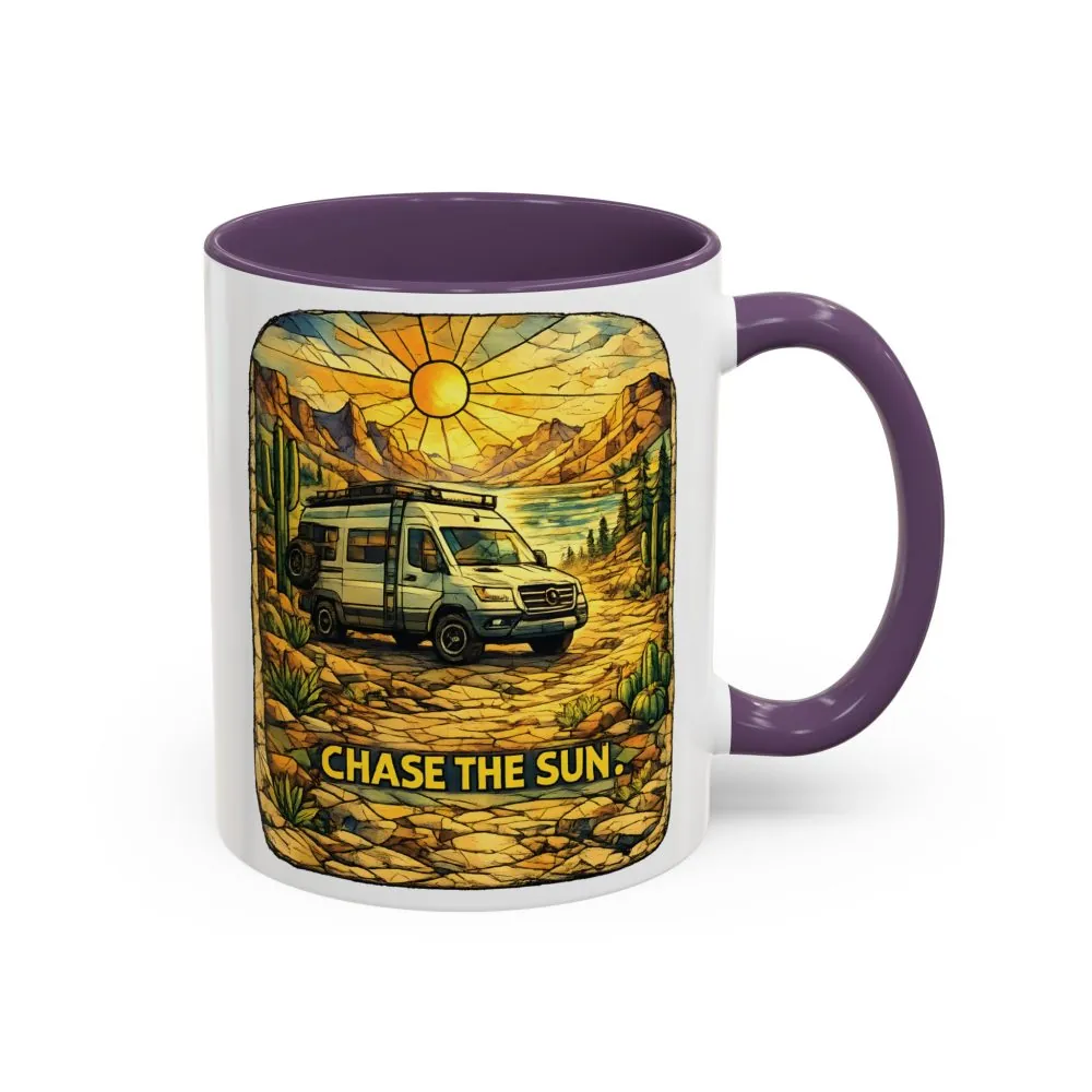 12721426618281970640_2048.jpeg Accent Coffee Mug (11, 15oz) — "Chase The Sun" Design Cubic-Line