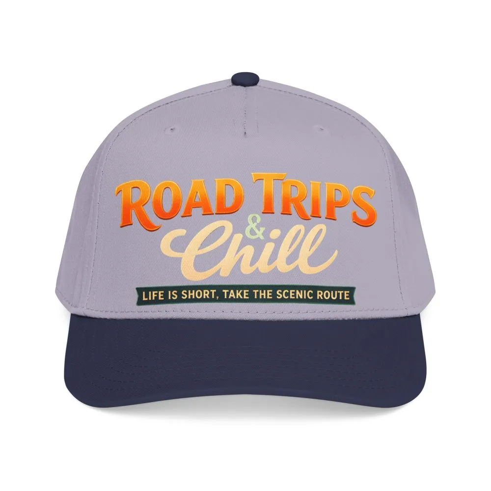 Baseball Cap - "Road Trips And Chill" Design Scenic-Line