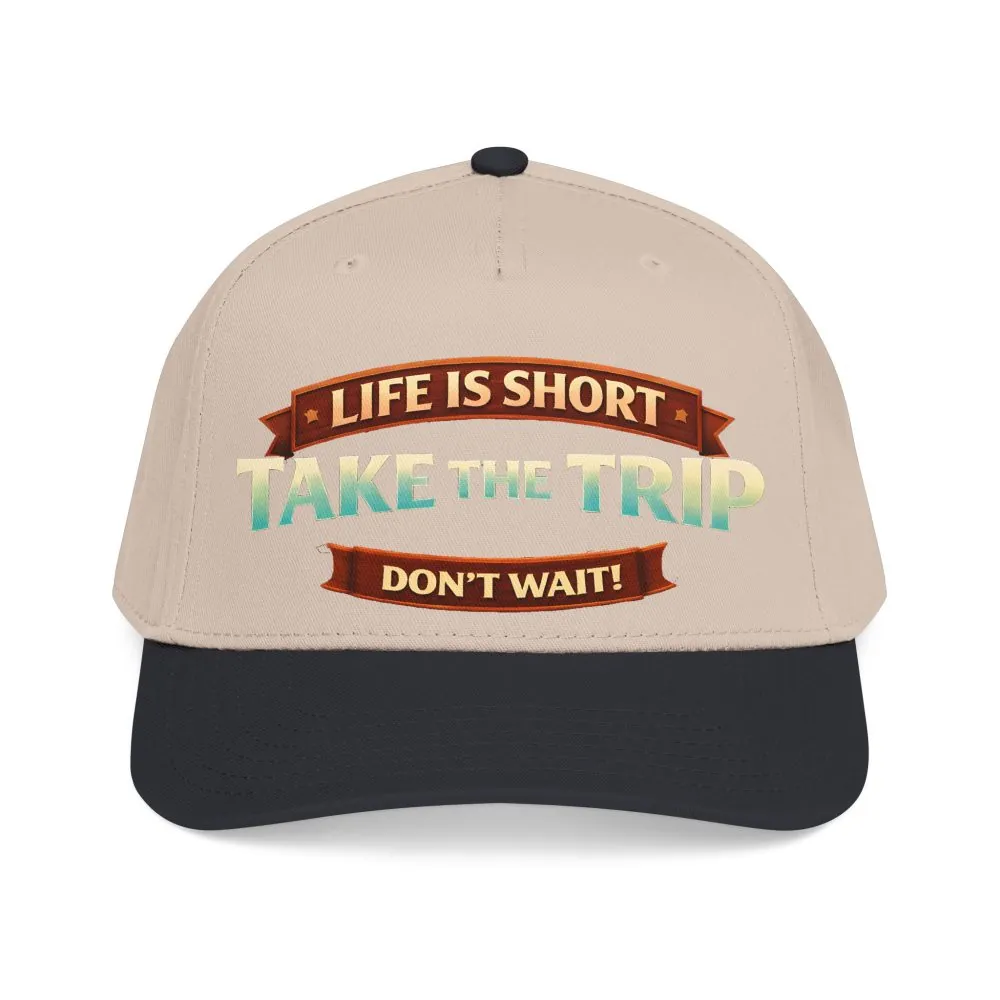 12749132678280075235_2048.jpeg Baseball Cap - "Live Is Short Take The Trip" Design Scenic-Line